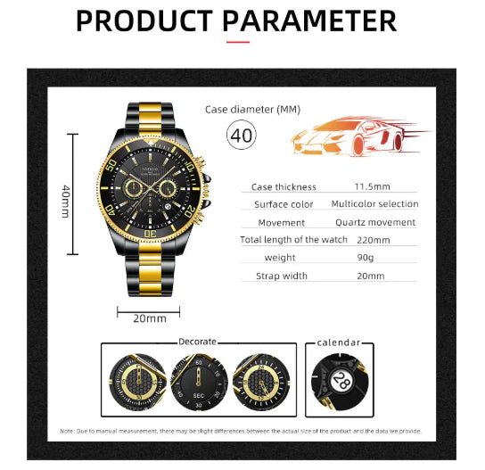 Emerald Luxe Men's Watch