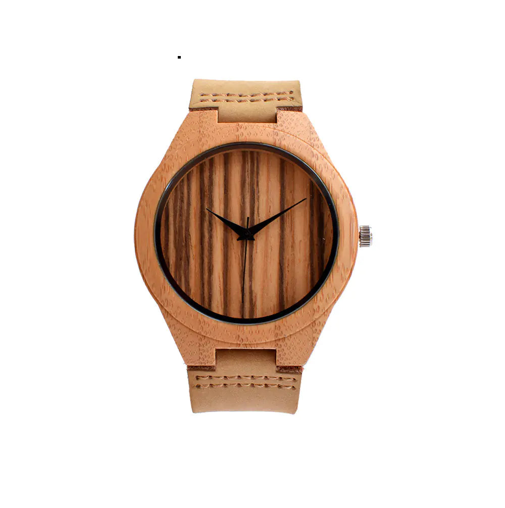 Custom Quartz Wooden Watches with Accessories (Direct Sale)