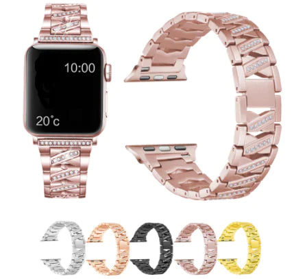 Fashion Metal Diamond Watch Band for Apple Devices