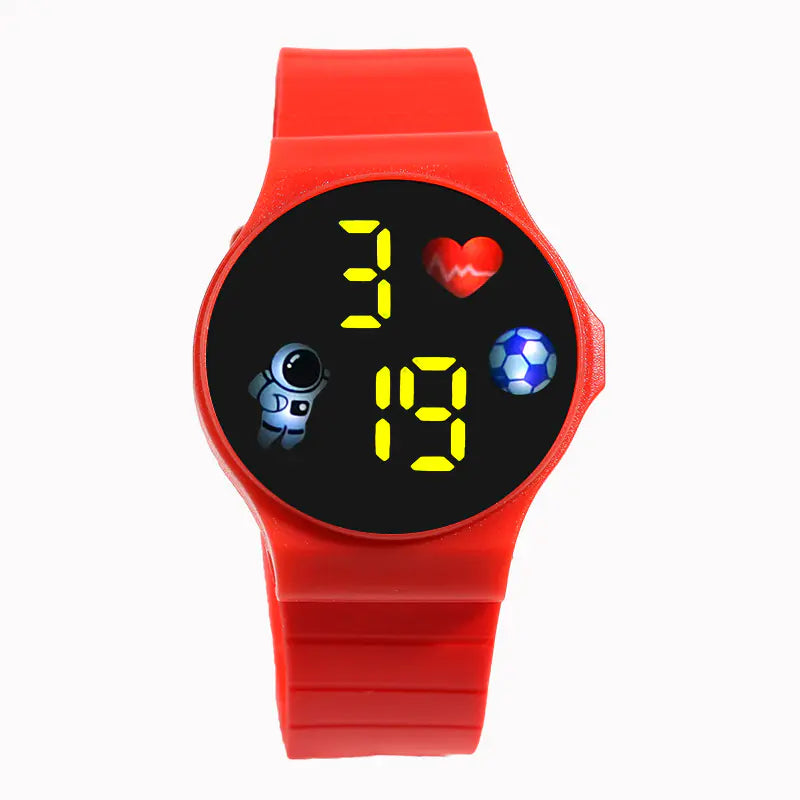 Creative Astronaut LED Touch Watch for Students and Fashion