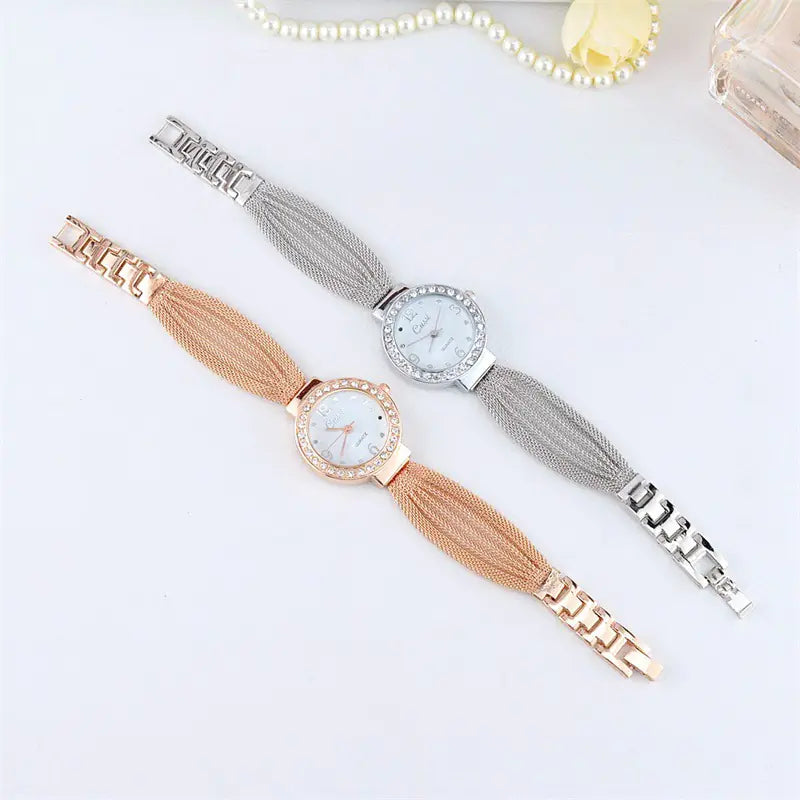 Fashion Women's Watch with Mesh Bracelet Design