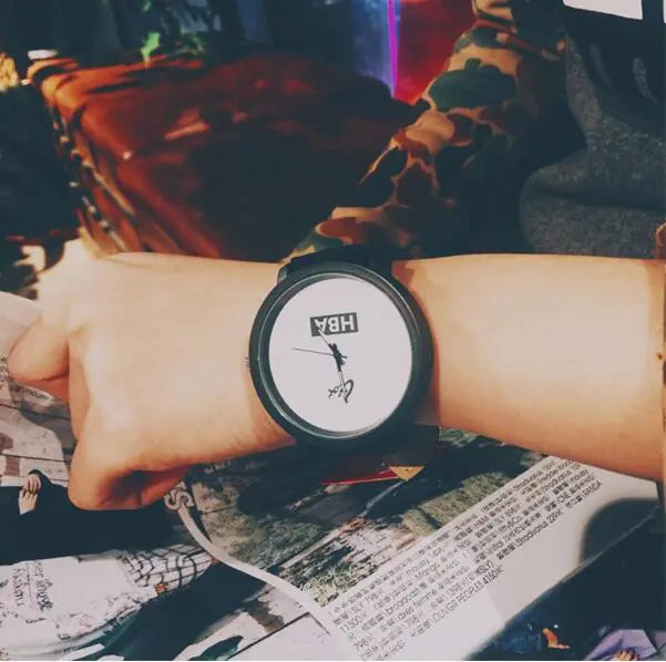 Couple's Watch - Korean Style Large Dial Quartz Watch