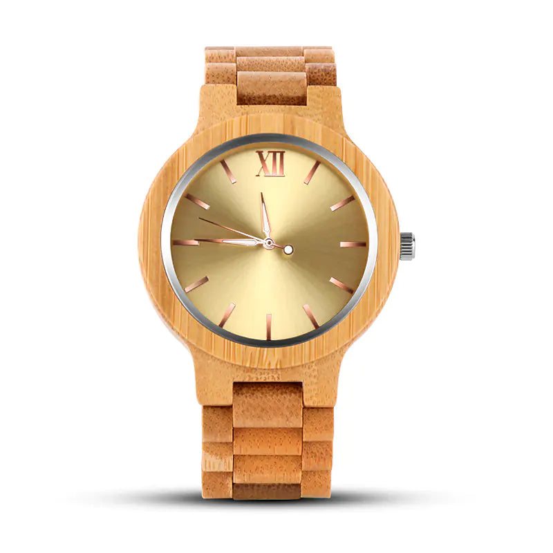 2018 Men's Fashion Wooden Quartz Watch for Dropshipping
