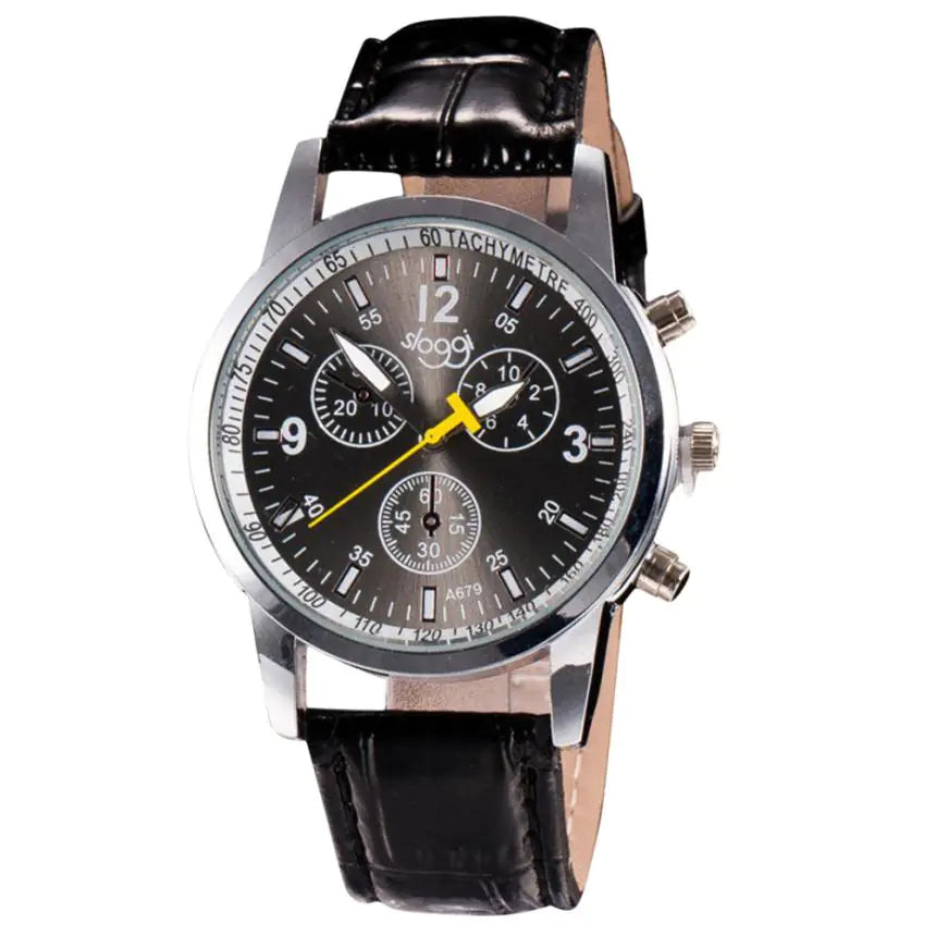 Fashion Women's Leather Watch & Men's Quartz Watch