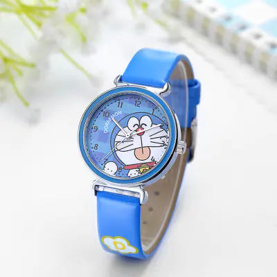 Doraemon Waterproof Cute Kids Quartz Watch for Students