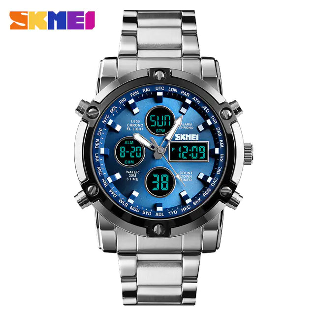 Fashionable Men's Digital Sports Business Watches