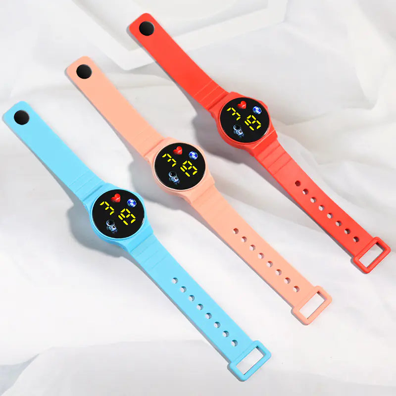 Creative Astronaut LED Touch Watch for Students and Fashion
