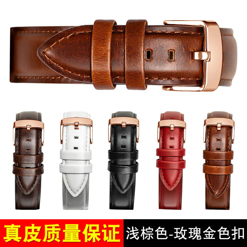 Genuine Leather Watch Strap for DW Watches (18-20mm)