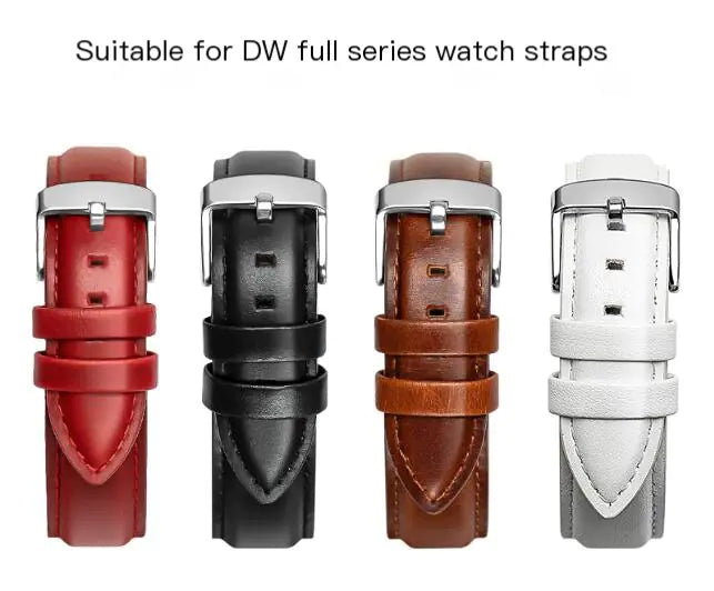 Genuine Leather Watch Strap for DW Watches (18-20mm)