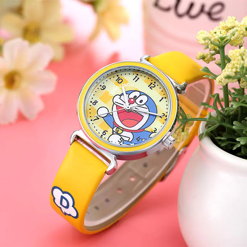 Doraemon Waterproof Cute Kids Quartz Watch for Students