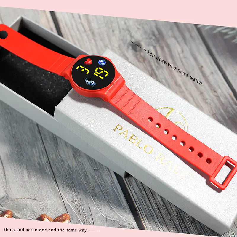 Creative Astronaut LED Touch Watch for Students and Fashion