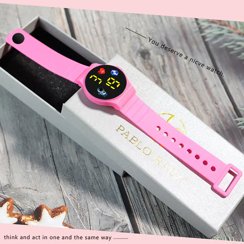 Creative Astronaut LED Touch Watch for Students and Fashion