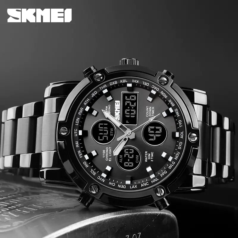Fashionable Men's Digital Sports Business Watches