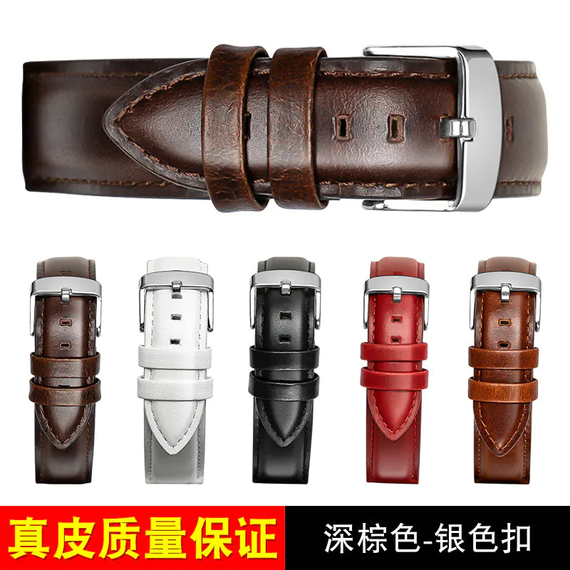 Genuine Leather Watch Strap for DW Watches (18-20mm)