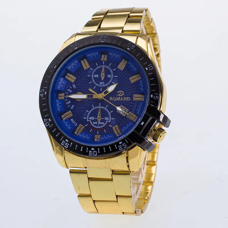 Fashion Steel Band Men's Sports Quartz Watch