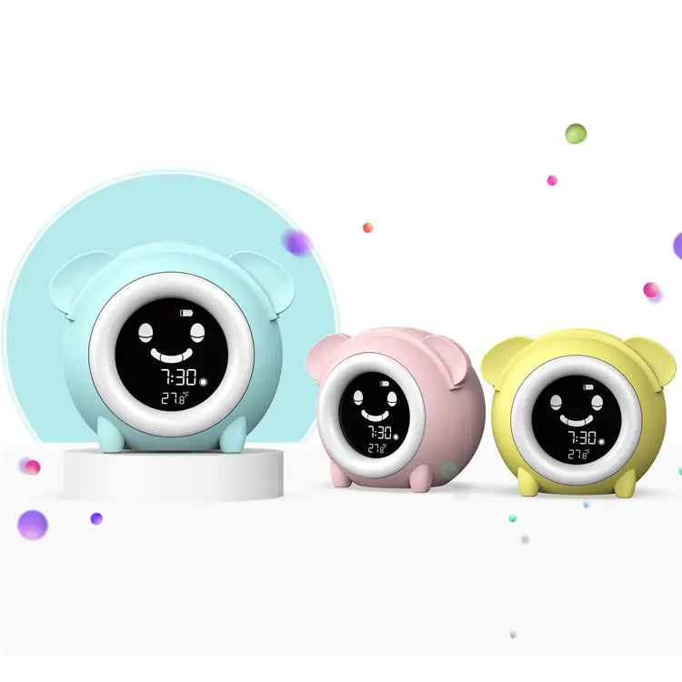 Kids Cartoon Sleep Training Alarm Clock for Students