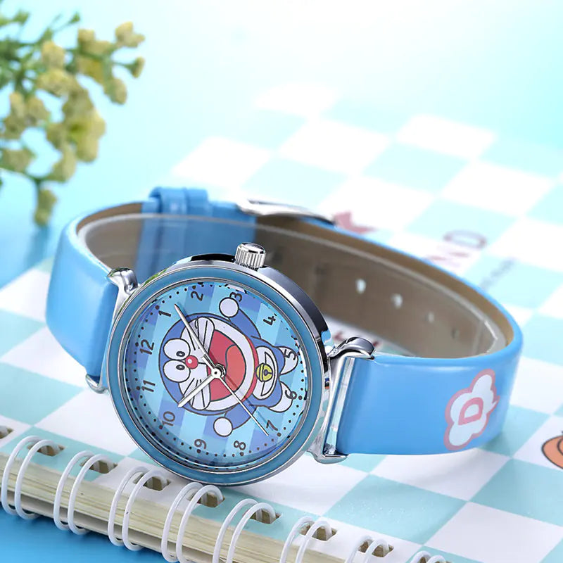 Doraemon Waterproof Cute Kids Quartz Watch for Students