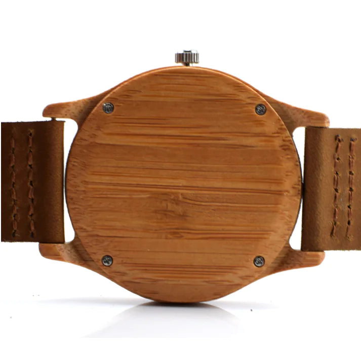 Custom Bamboo Wood Watches with Various Styles and Parts