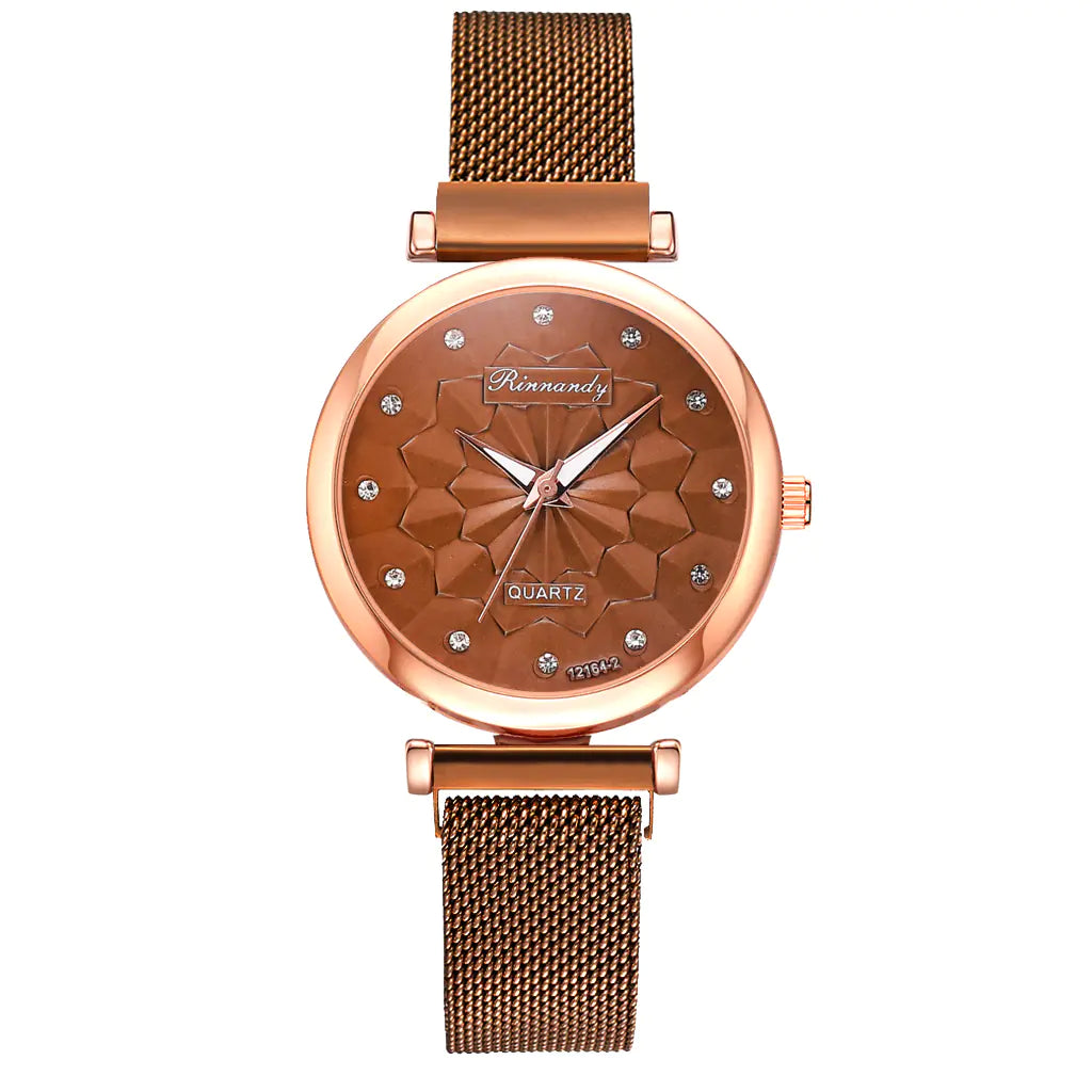 Fashion Women's Watch Set with Bracelet (5 Pieces)