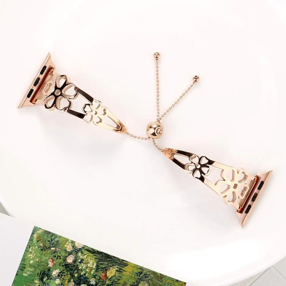 Floral Bracelet Steel Strap for Watches