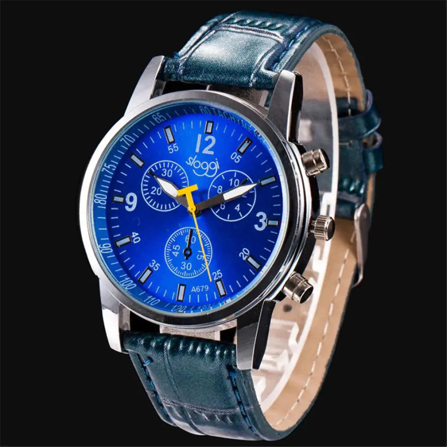 Fashion Women's Leather Watch & Men's Quartz Watch