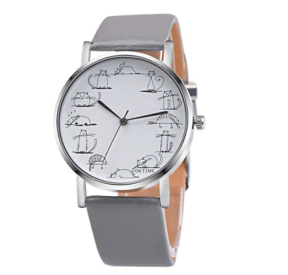 Fashionable Cat Watch for Women and Students