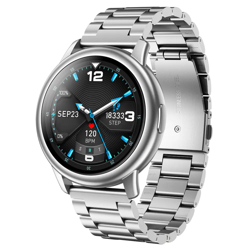 Fashion Round Screen Smart Watch - 1.28 Inches Display