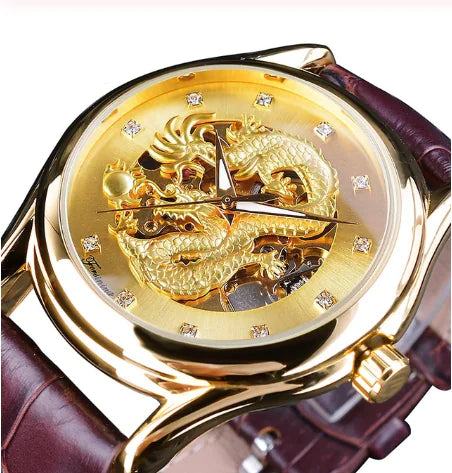 Forsining Dragon Men's Fashion Skeleton Automatic Watch