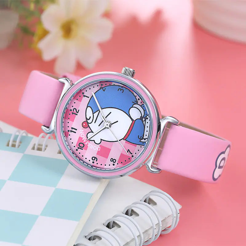 Doraemon Waterproof Cute Kids Quartz Watch for Students