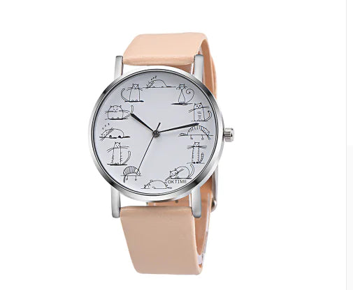 Fashionable Cat Watch for Women and Students