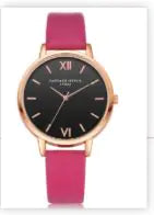 Fashion Floral Dial Watch for Women, PU Strap