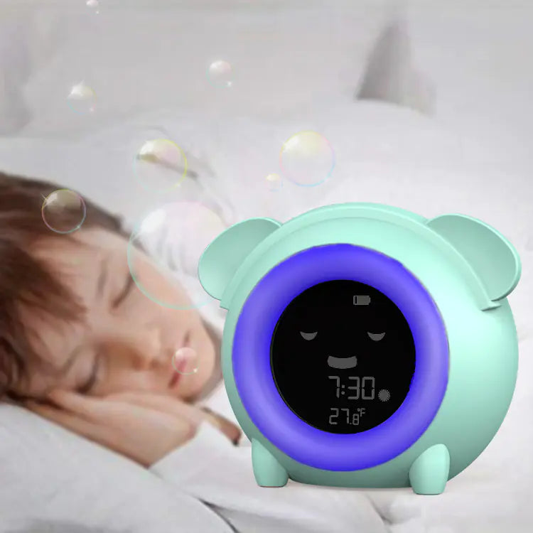 Kids Cartoon Sleep Training Alarm Clock for Students