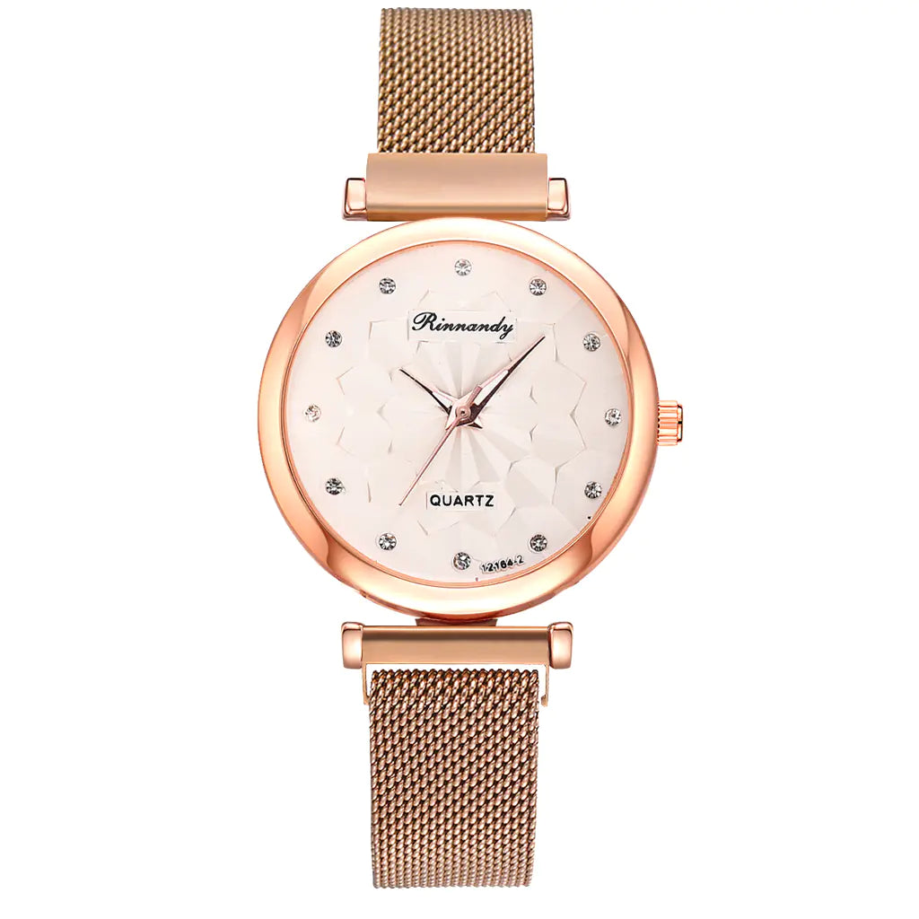 Fashion Women's Watch Set with Bracelet (5 Pieces)