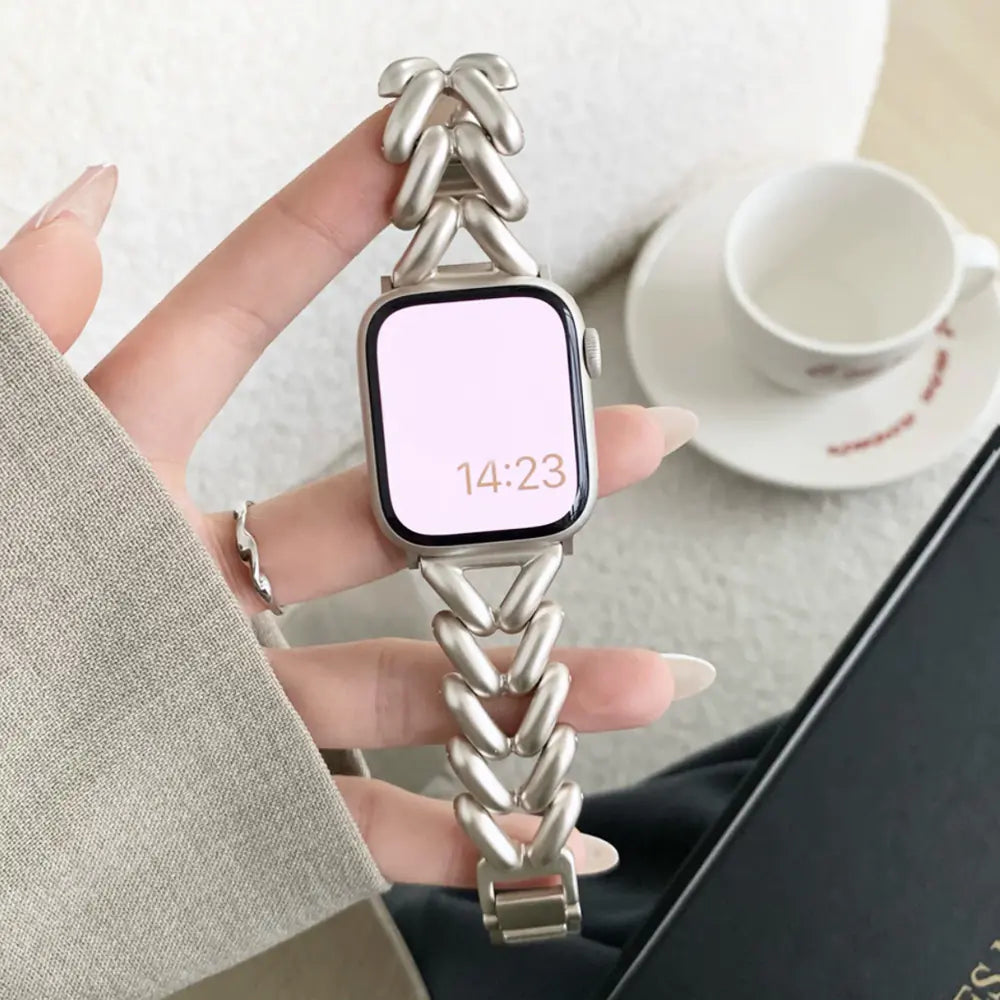 Denim Chain Metal Watch Band for Apple Watch 1-8