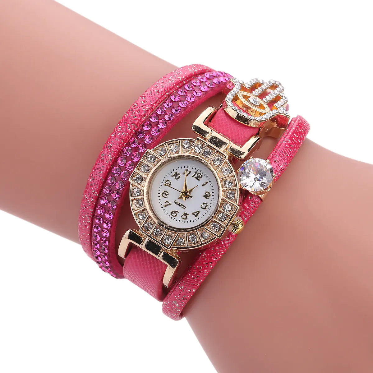 Fashion Women's Quartz Watch with Pendant Bracelet