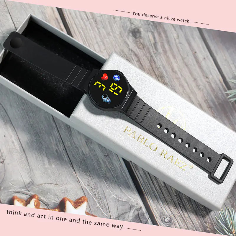 Creative Astronaut LED Touch Watch for Students and Fashion