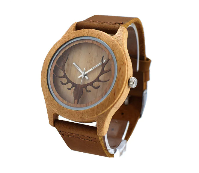 Custom Bamboo Wood Watches with Various Styles and Parts