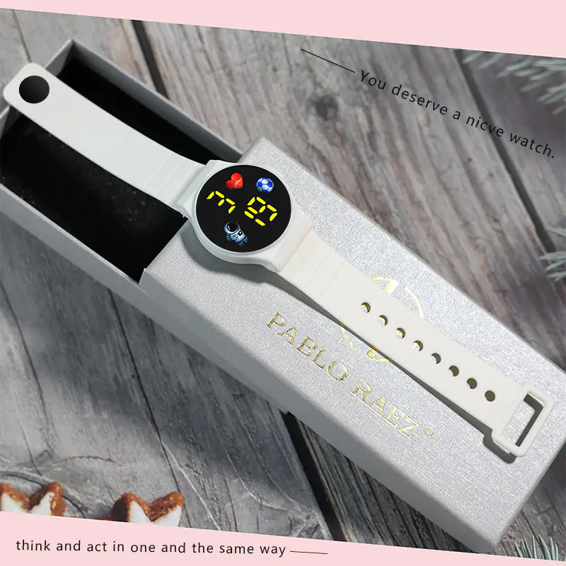 Creative Astronaut LED Touch Watch for Students and Fashion