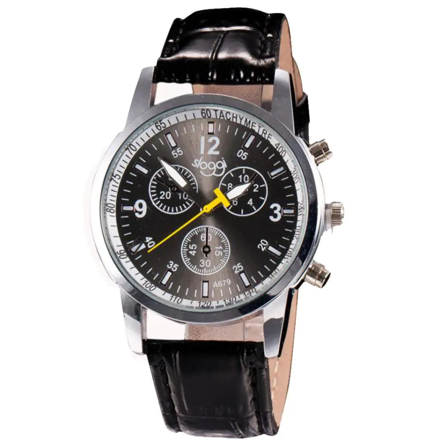 Fashion Women's Leather Watch & Men's Quartz Watch