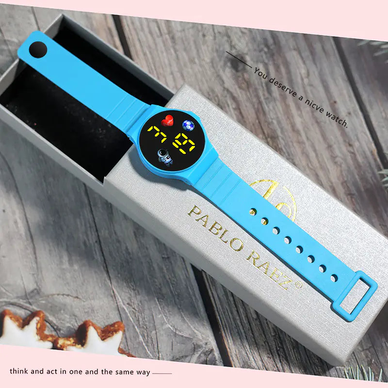 Creative Astronaut LED Touch Watch for Students and Fashion