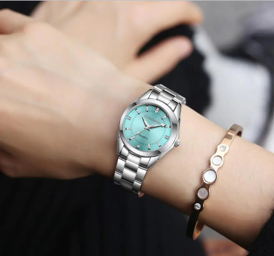 Fashion Women's Watch with Steel Band and Japanese Movement