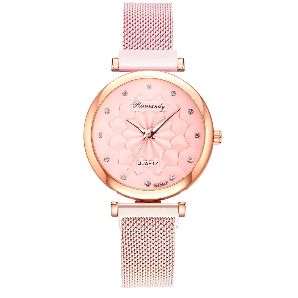 Fashion Women's Watch Set with Bracelet (5 Pieces)