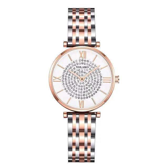 Fashion Women's Quartz Watch with Starry Sky Design