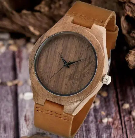 Custom Quartz Wooden Watches with Accessories (Direct Sale)