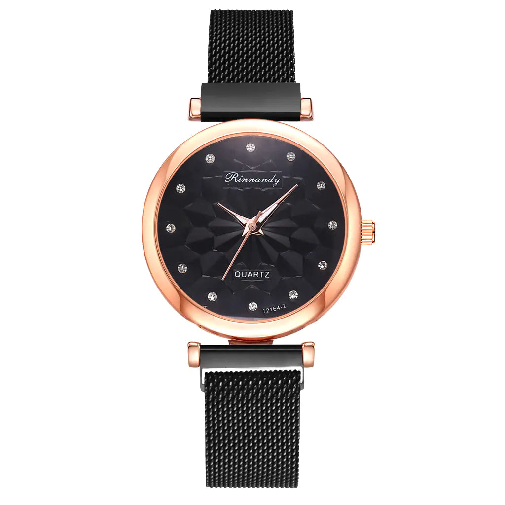 Fashion Women's Watch Set with Bracelet (5 Pieces)