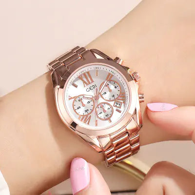 GEDI Steel Band Women's Waterproof Fashion Watch