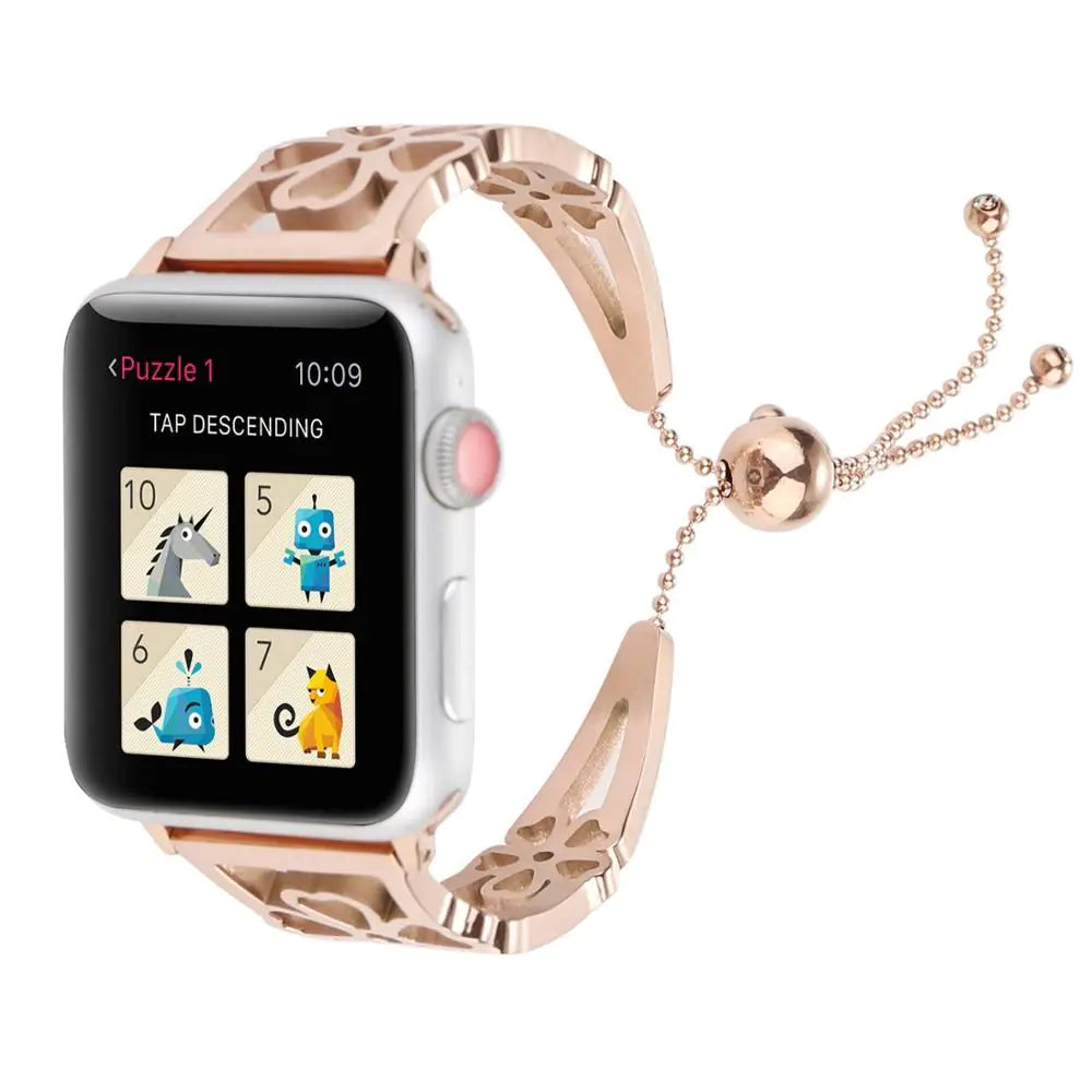 Floral Bracelet Steel Strap for Watches