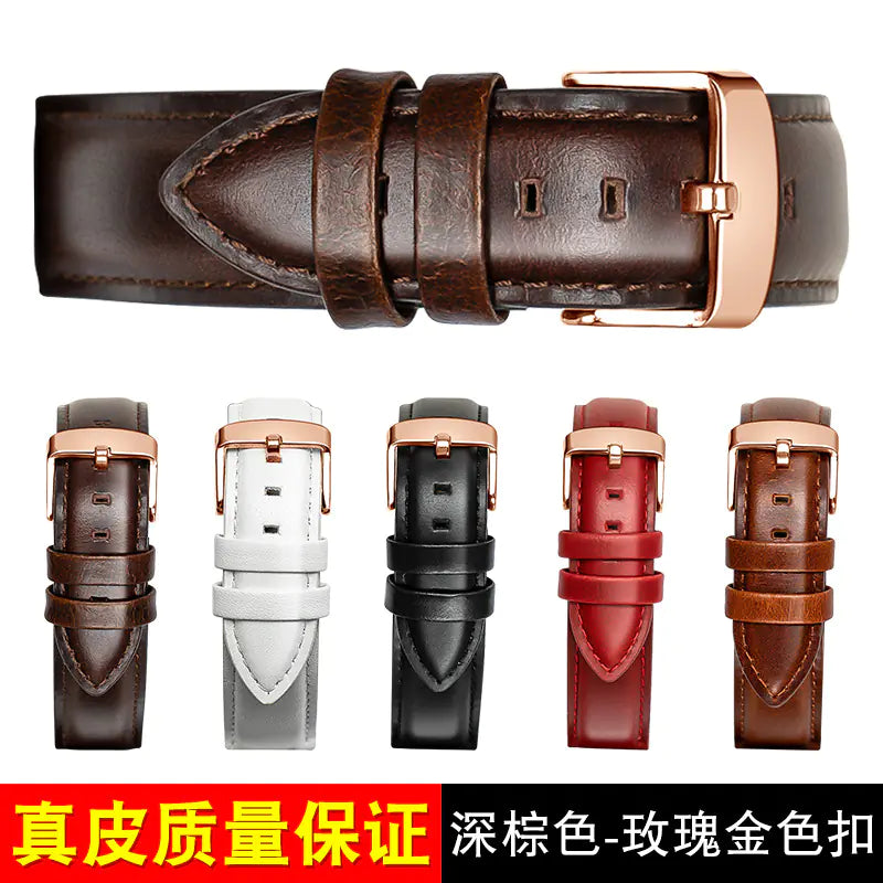 Genuine Leather Watch Strap for DW Watches (18-20mm)