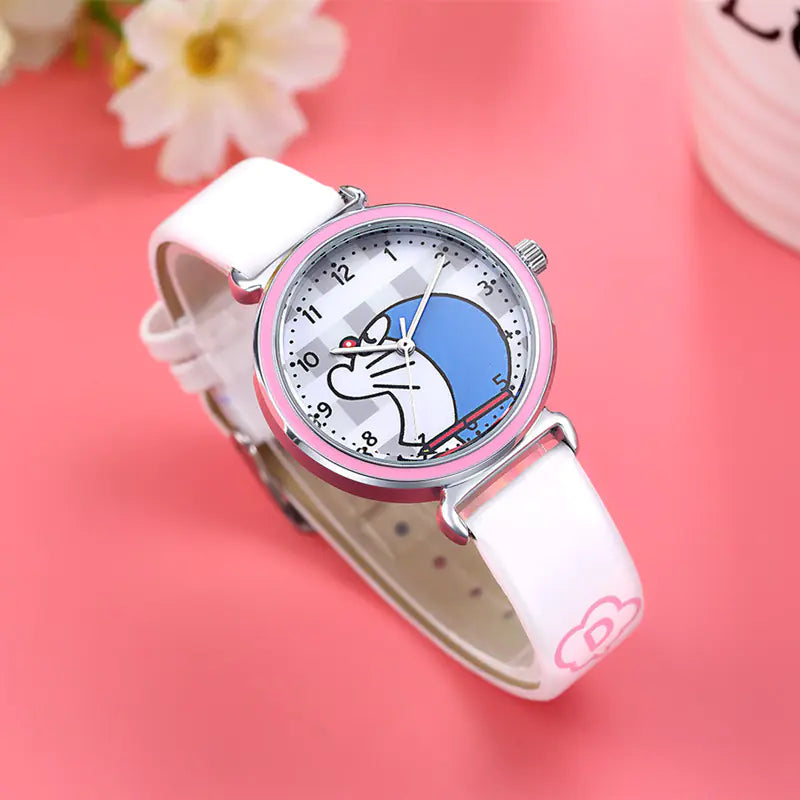 Doraemon Waterproof Cute Kids Quartz Watch for Students