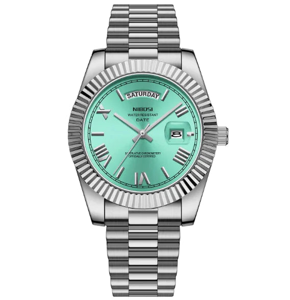 Fashion Men's Quartz Watch with Solid Stainless Steel Strap